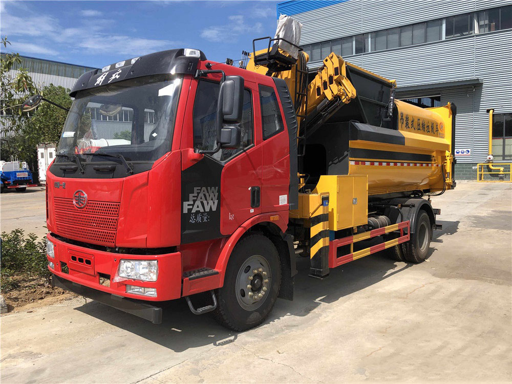 國六12方解放J6L 吊裝壓縮垃圾車 {$title}